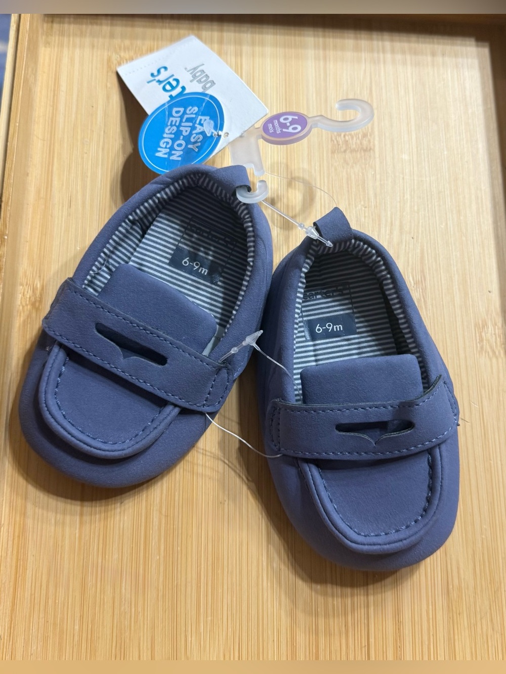 NWT Chambray Loafer Baby Shoes 6-9 Months Baby Boys Infants C3